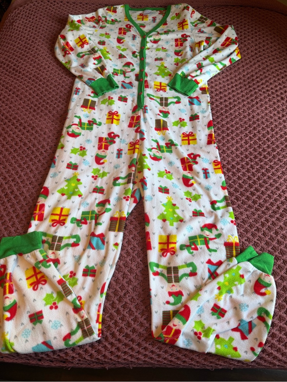 Secret Treasures Pajama Holiday Onesie
